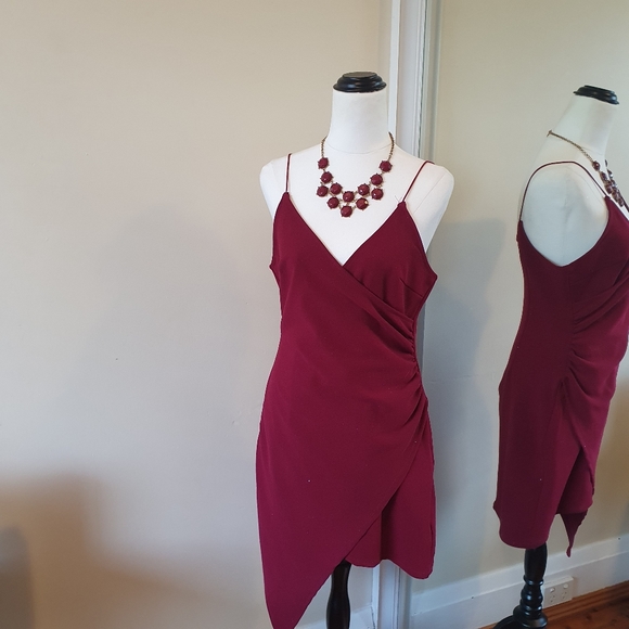 Alive Girl Burgandy Dress 🔥 Size 12 - Picture 2 of 8